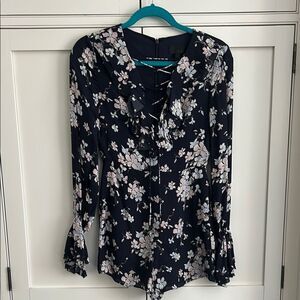 Intermix Floral Navy Women's romper